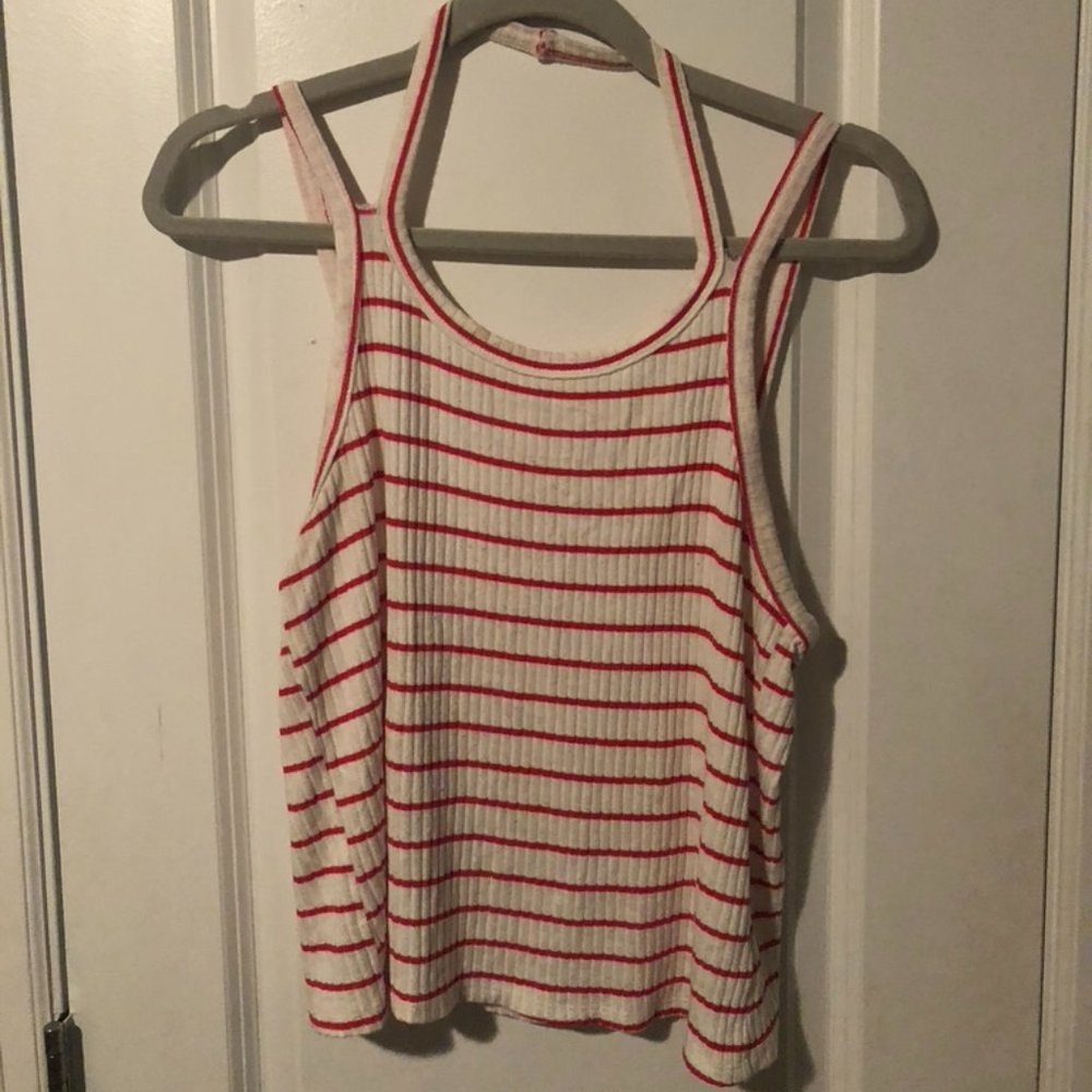 Project Social T Striped Halter Top
